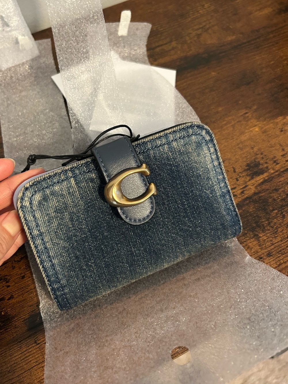 Coach Love Denim Tabby Wallet